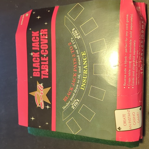 Black jack table cover - Picture 1 of 2